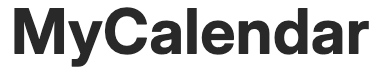 MyCalendar
